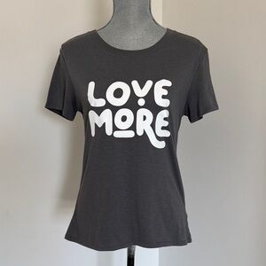 Women’s Sub Urban Riot Love More Gray short sleeve Graphic Tee sz small